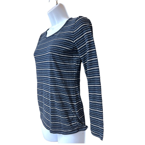 Sz P Talbots Blue Print Long Sleeve Shirt - Picture 4 of 6